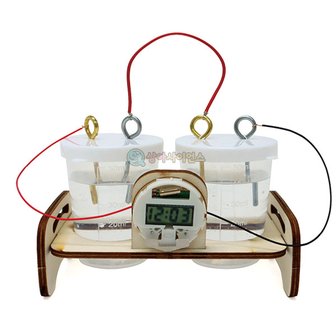 상아사이언스 소금물 연료전지 시계(스탠드형)(1인용 포장) 초등과학교구키트