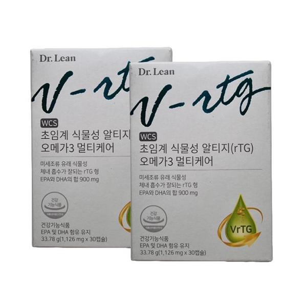 [닥터린] 초임계 식물성 알티지(rTG) 오메가3 멀티케어 1,126mg X 30캡슐 2개 /S (S36939382)