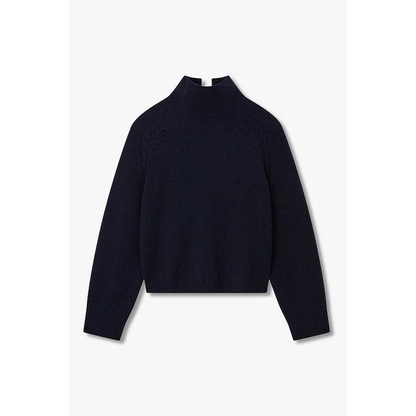 래글런 터틀넥 크롭 니트 풀오버 IA15452070147