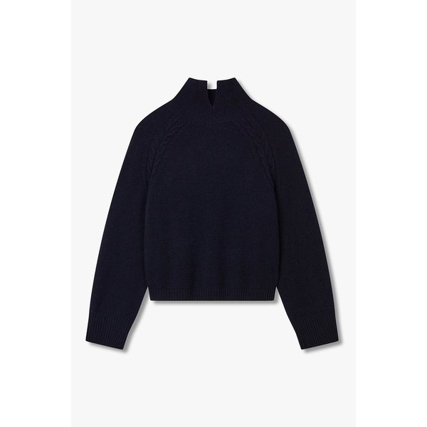 래글런 터틀넥 크롭 니트 풀오버 IA15452070147