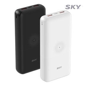 필 WX20 USB-PD 유무선 고속 보조배터리 20000mAh SKY-WX20PD