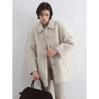 에펠르 모렌 시어링 양모 칼라 코트_3colors