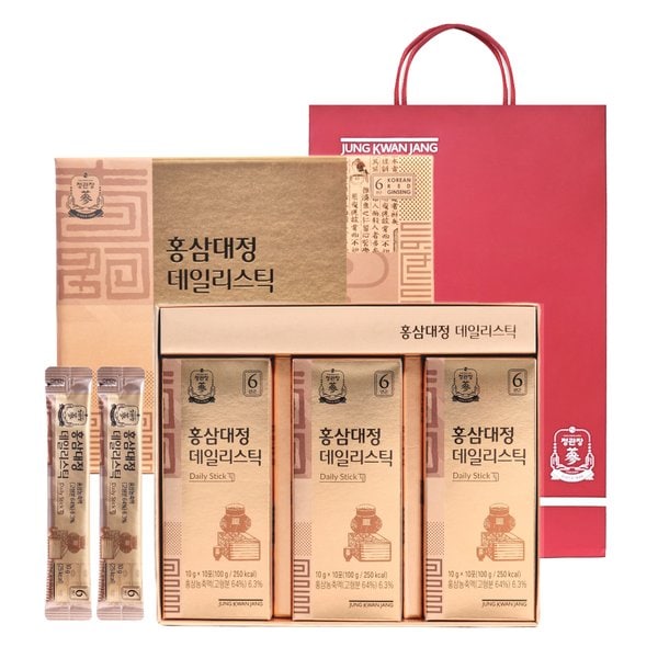 [쓱7클럽] 홍삼대정 데일리스틱 (10ml×30포)(+쇼핑백)