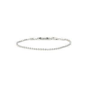 SILVER SLIM TWINKLE LARVA CHAIN BRACELET