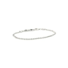 SILVER SLIM TWINKLE LARVA CHAIN BRACELET