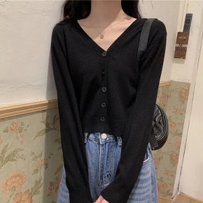 심플 디자인 여성 데일리 브이넥 가디건 LK-G014