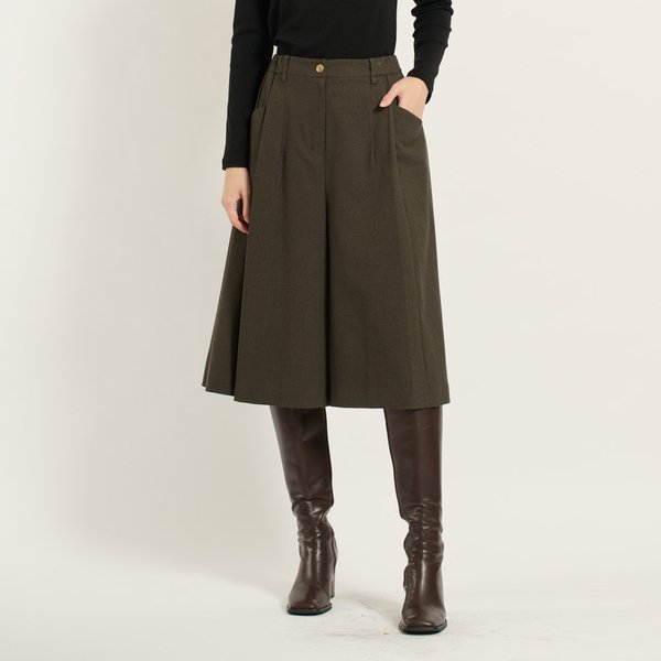 [여주점] 미디기장 와이드 팬츠  B5D9P313