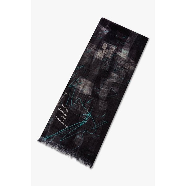 [Y`s]스크리블 린넨 블렌드 스카프 6616190102000