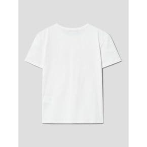 파이핑 반소매 티셔츠  화이트 (114442BY21)