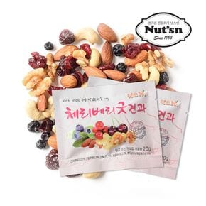 [넛츠앤] 하루한줌견과 체리베리굿 20g 100봉 선물세트/하루한봉/견과류..[36165313]