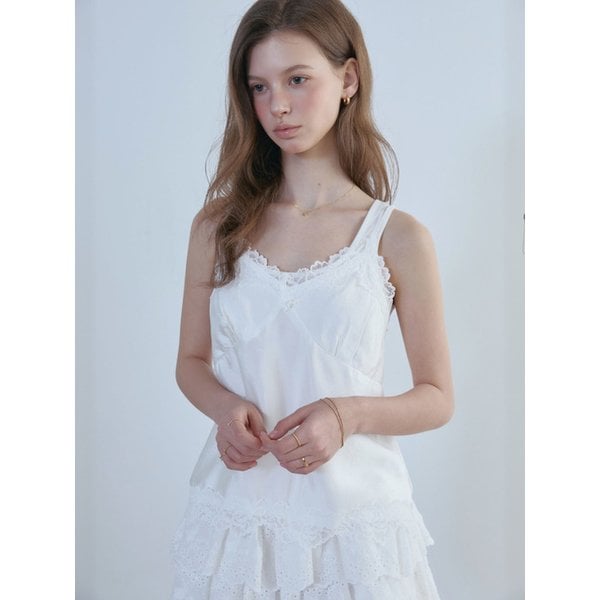 Cool Silky Lace Sleeveless Top_2color