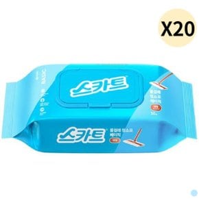 스카트 일회용 물걸레 청소포 베이직 대형 30p X20