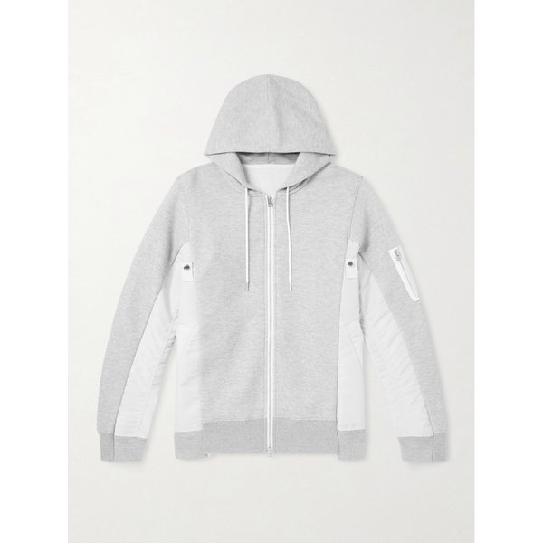 MA-1 나일론 트림 코튼 블렌드 저지 집업 후드 티셔츠 46376663162924538