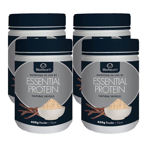 뉴질랜드 라이프스트림 에션셜 프로틴 내추럴 차이 450g PROTEIN CHAI 4팩