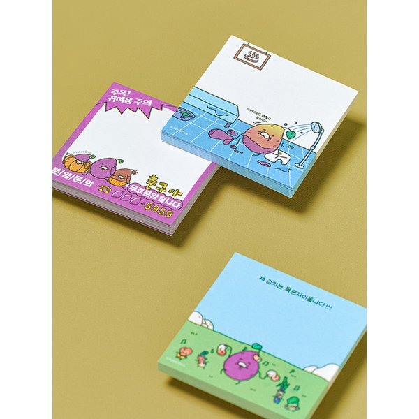 춘구마 이 집 매콤하게 잘하네 점착 메모지_춘구마