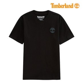[팀버랜드키즈] 베이직 로고 브이넥 티셔츠(TLSDA13F_055)
