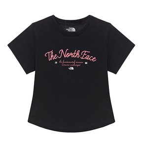 [공식] NT7UR33L 화이트라벨 여성 레터링 반팔 라운드티 BLK