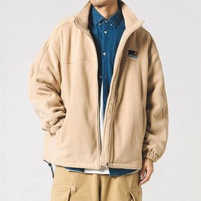 남성 캐주얼 후리스 로고 플리스집업 하이넥 점퍼