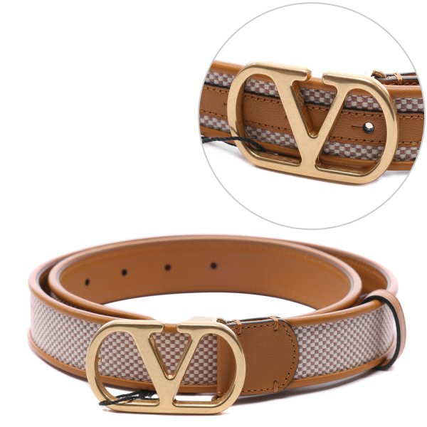 [부산점] 25FW 여성 브이로고 시그니처 벨트 (7W2T0SS4 BLD REK 25F)