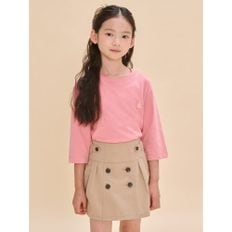 [BEANPOLE KIDS] [Essential] 베이직 7부 티셔츠  코랄 (BI4741UE17)