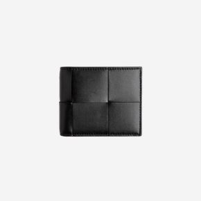 보테가 베네타 반지갑 블랙 Bottega Veneta Bi-Fold Wallet Black