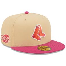 [해외] 854403 뉴에라 모자 MLB [보스턴 레드삭스] 2004 World Series Mango Passion 59FIFTY Fi