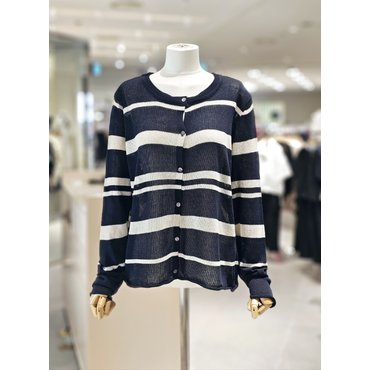 파프리카 라운드넥 단가라 가디건 NJ3KT811