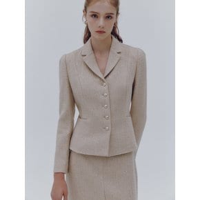 After glow wool tweed jacket (2colors)