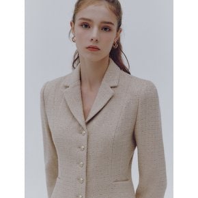 After glow wool tweed jacket (2colors)