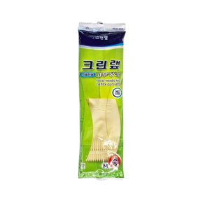 크린랩 식품전용 프리미엄 고무장갑 중(M) 엠보처리 식당 고무장갑