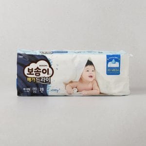 깨끗한나라 보솜이 메가드라이 팬티 특대 남아 26개입