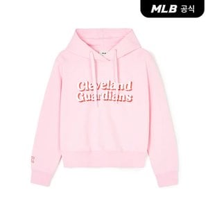 MLB [코리아공식]여성 바시티 크롭 후드티 CLE (L.Pink)