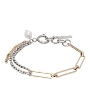 저스틴 클렌퀏 자니스 브레이슬릿 JANICE BRACELET GOLD & PALLADIUM