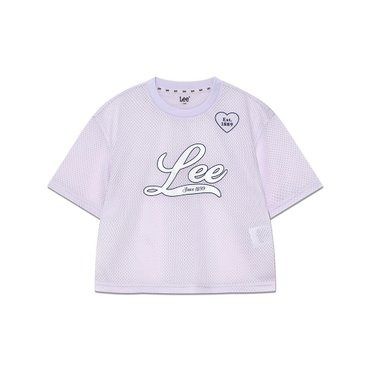 Lee Kids 여아 루즈핏 블록코어 반팔티 퍼플 LK2502ST76PU