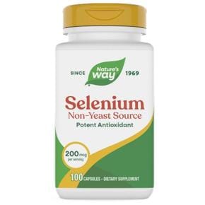 네이처스웨이 셀레늄 L-셀레노메티오닌  이스트프리 캡슐 100정 Natures Way Selenium Yeast Free