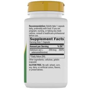 네이처스웨이 셀레늄 L-셀레노메티오닌  이스트프리 캡슐 100정 Natures Way Selenium Yeast Free