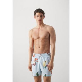 4302397 Hollister Co. PATTERN GUARD DINER PRINT - Swimming shorts icemelt