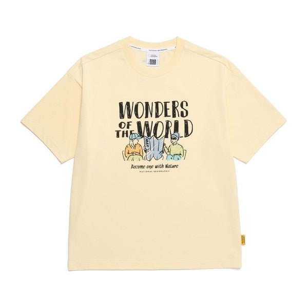 [부산점] N252UTS080 930 내셔널지오그래픽 리젠아스킨 트래블1 그래픽 세미오버핏 반팔 티셔츠