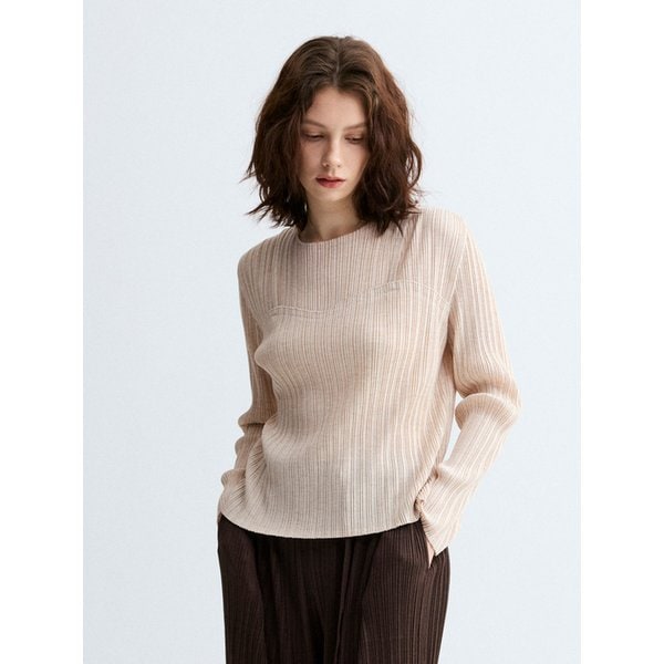 니트 크레이프 뷔스티에 티셔츠_LPTSW025005