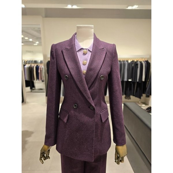 [파주점] 울 블렌드 헤링본 피크드 라펠 셋업 자켓 JRBA0JK731