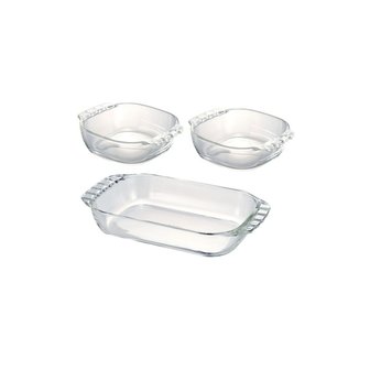 하리오 Glass Ovenware Toast Dish 3P / HTZ