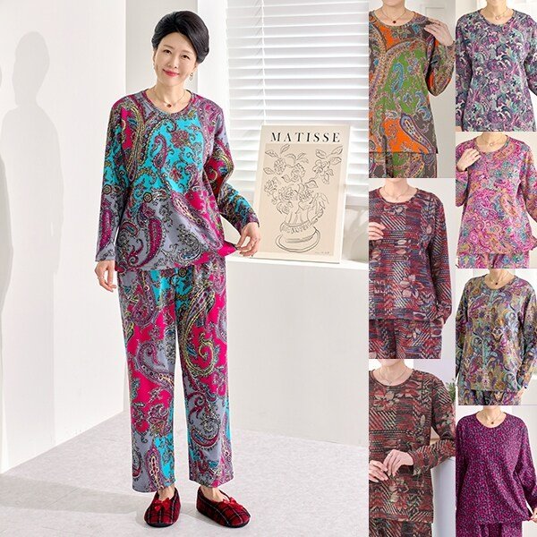 [엄마옷 로즈맘] 세바양면홈웨어상하세트2