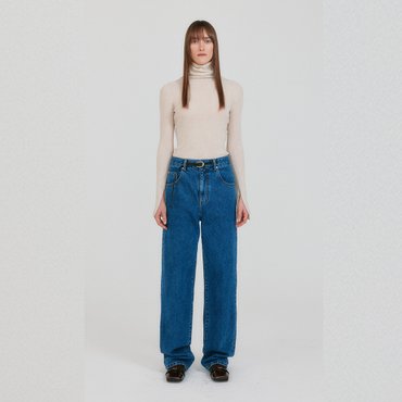 EENK ZENIM Belted Denim Pants - Blue