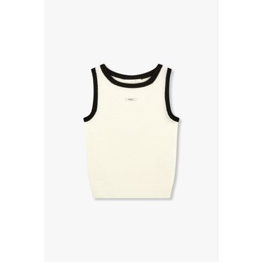 GCUT [지컷25S/S]로고 패치 슬리브리스 니트(7215250206)