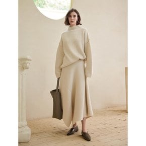 YY_Loose turtleneck sweater_IVORY