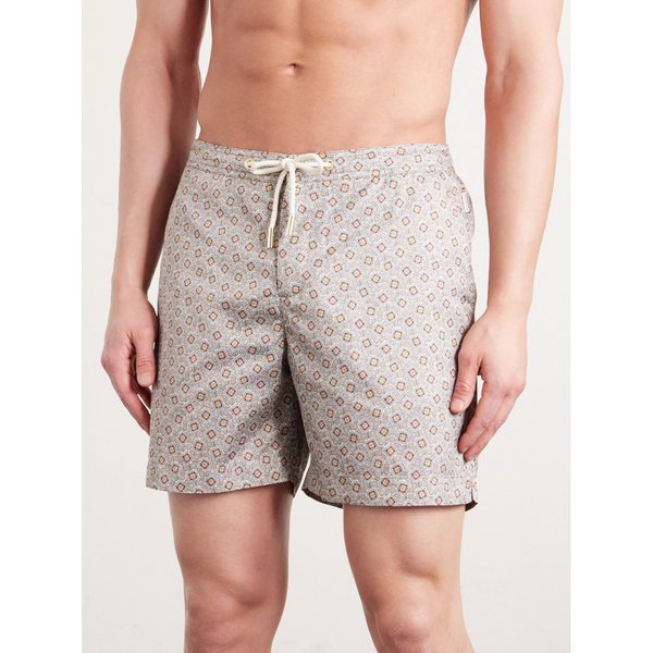 불독 스트레이트 레그 미드 렝스 시어서커 스윔 쇼츠 46376663163008241