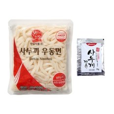 늘바른 사누끼 비빔우동면 200g x 9팩+비빔양념장40G*9팩 총 9인분