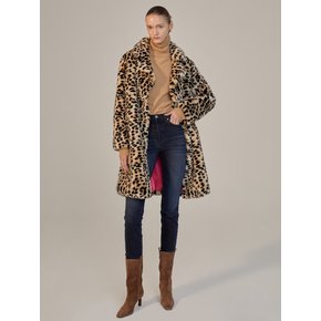 KIMMY LEOPARD FUR COAT