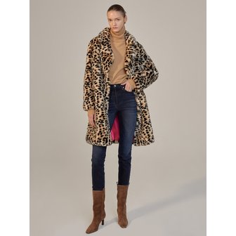 HAVELESS KIMMY LEOPARD FUR COAT