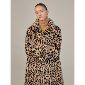 KIMMY LEOPARD FUR COAT